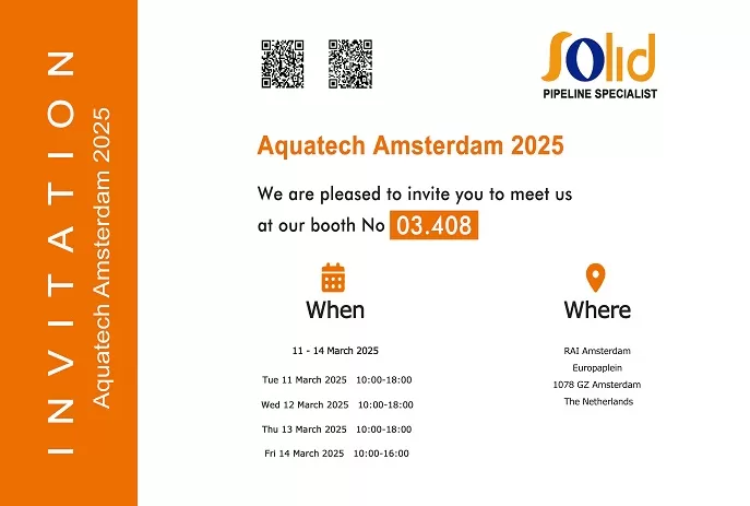 ​Solid to Showcase Innovative Pipe Connection Solutions at Aquatech Amsterdam 2025