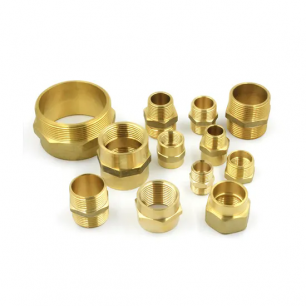 Brass Hex Nipple Copper