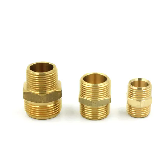 Brass Hex Nipple Copper
