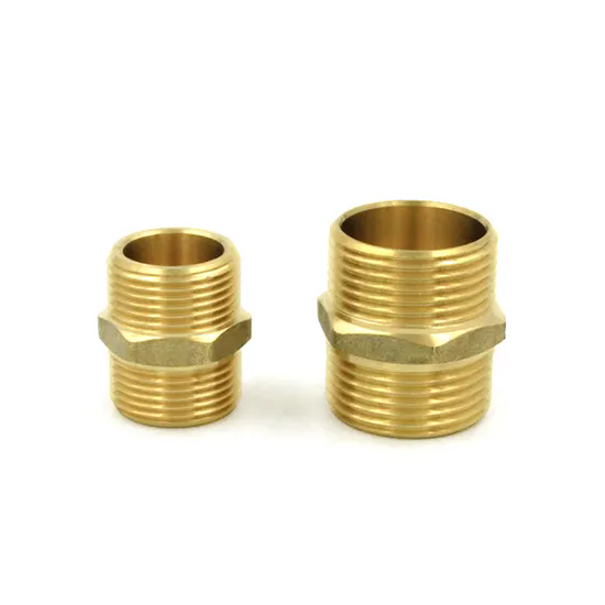 Brass Hex Nipple Copper
