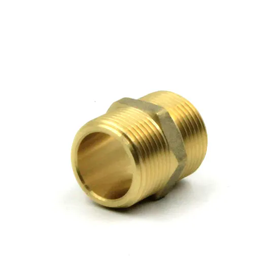 Brass Hex Nipple Copper