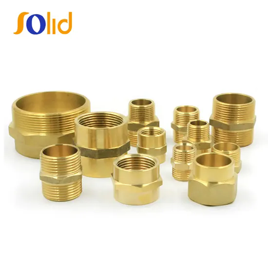 Brass Threaded Hex Nipples