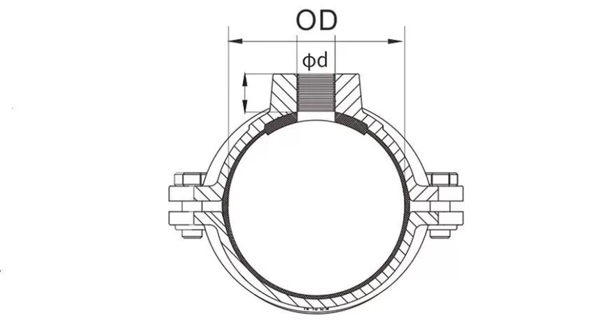 DI Saddle Clamp